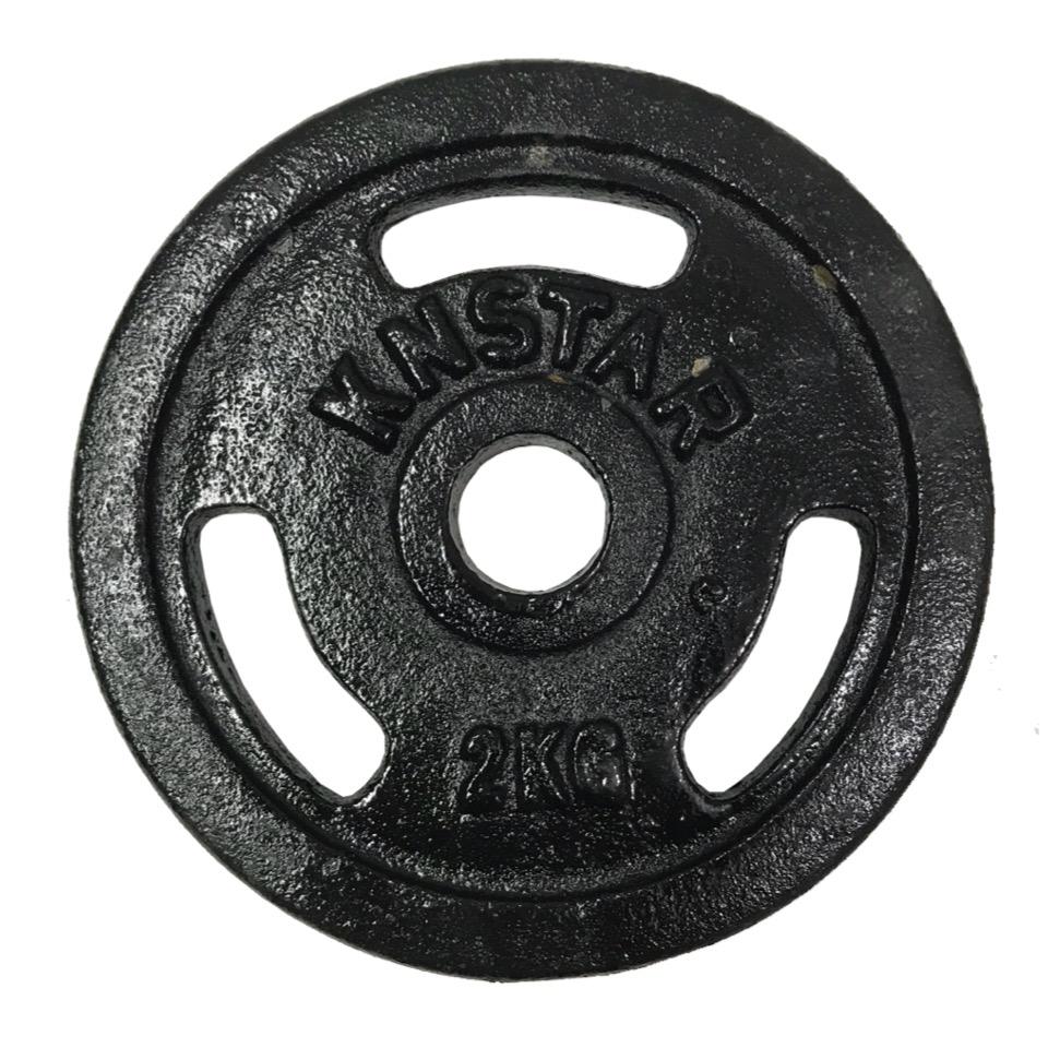 Bộ 2 tạ MIẾNG gang 3kg (Đen)