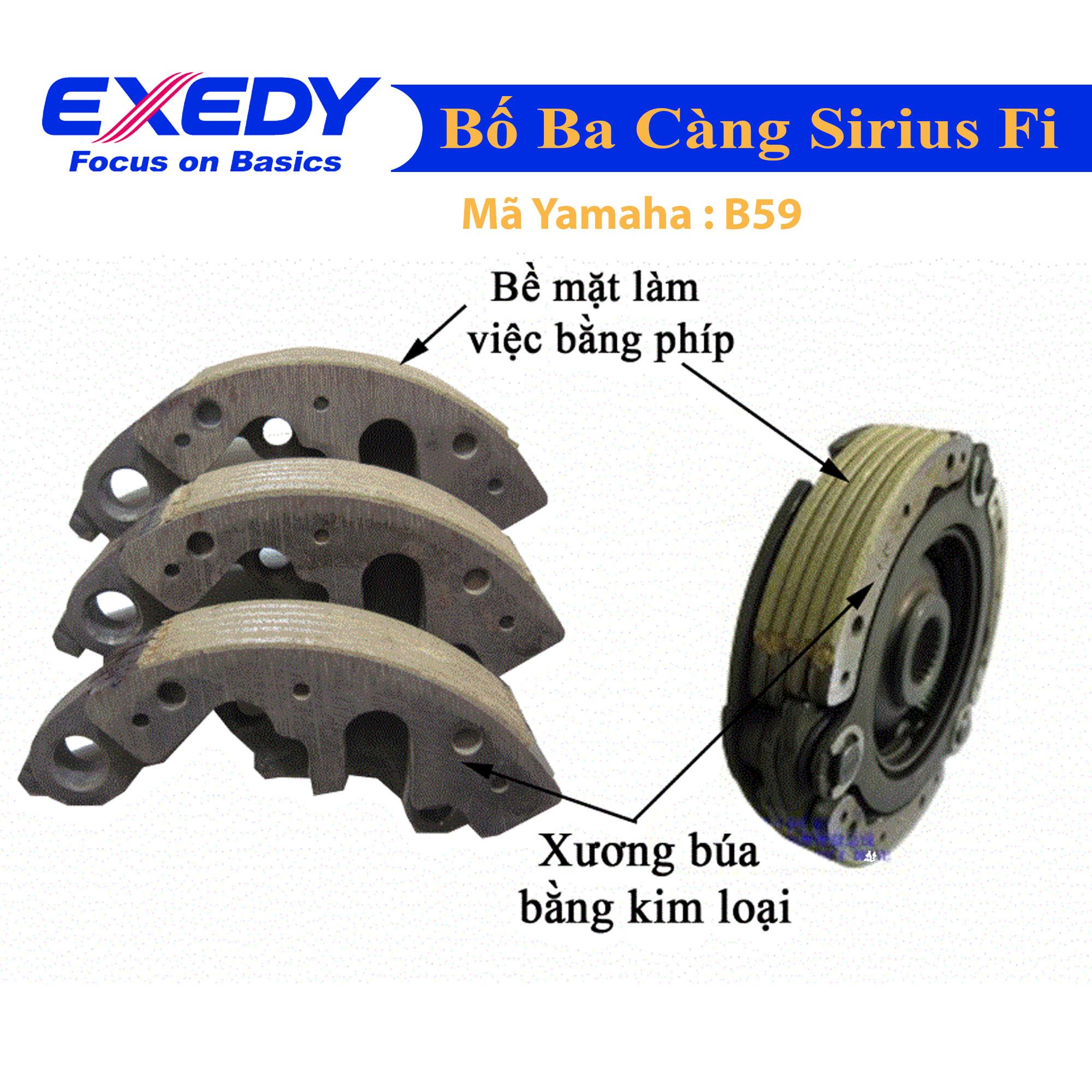 [HCM]Bố ba càng EXEDY YAMAHA xe Sirius Fi  B59