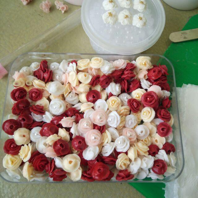 Set 30 bông hồng ngọc nhiều màu