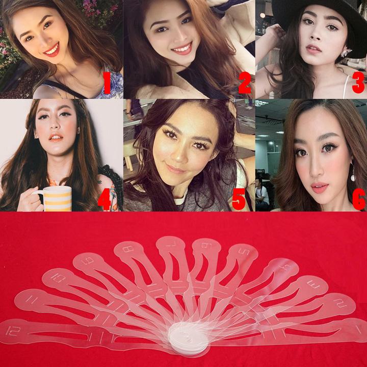 Bộ khuôn kẻ chân mày 12 dáng