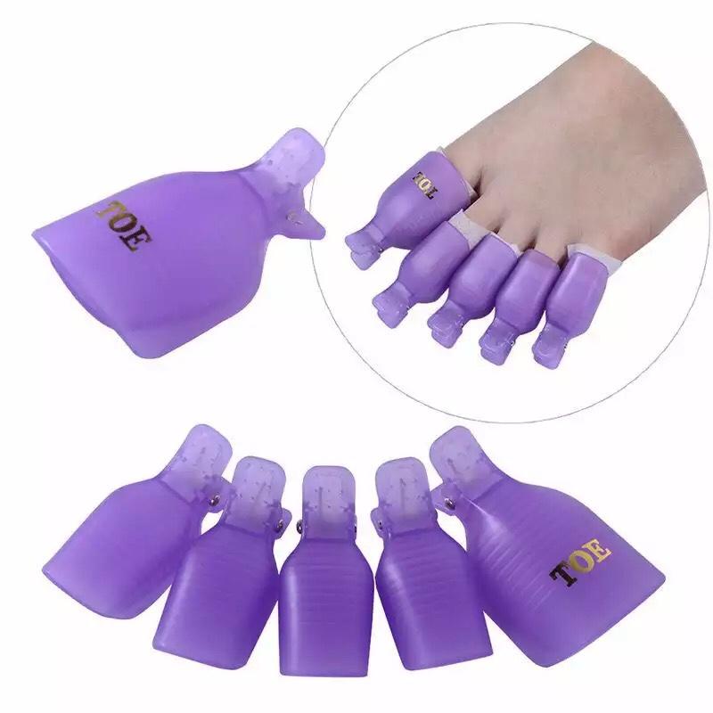 [HCM]Kep chân ủ móng tháo gel  Ủ tháo móng chân (10 cái)