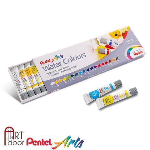 Màu Nước 18 Màu Pentel WFRS-18 (Tuýp 5ml)