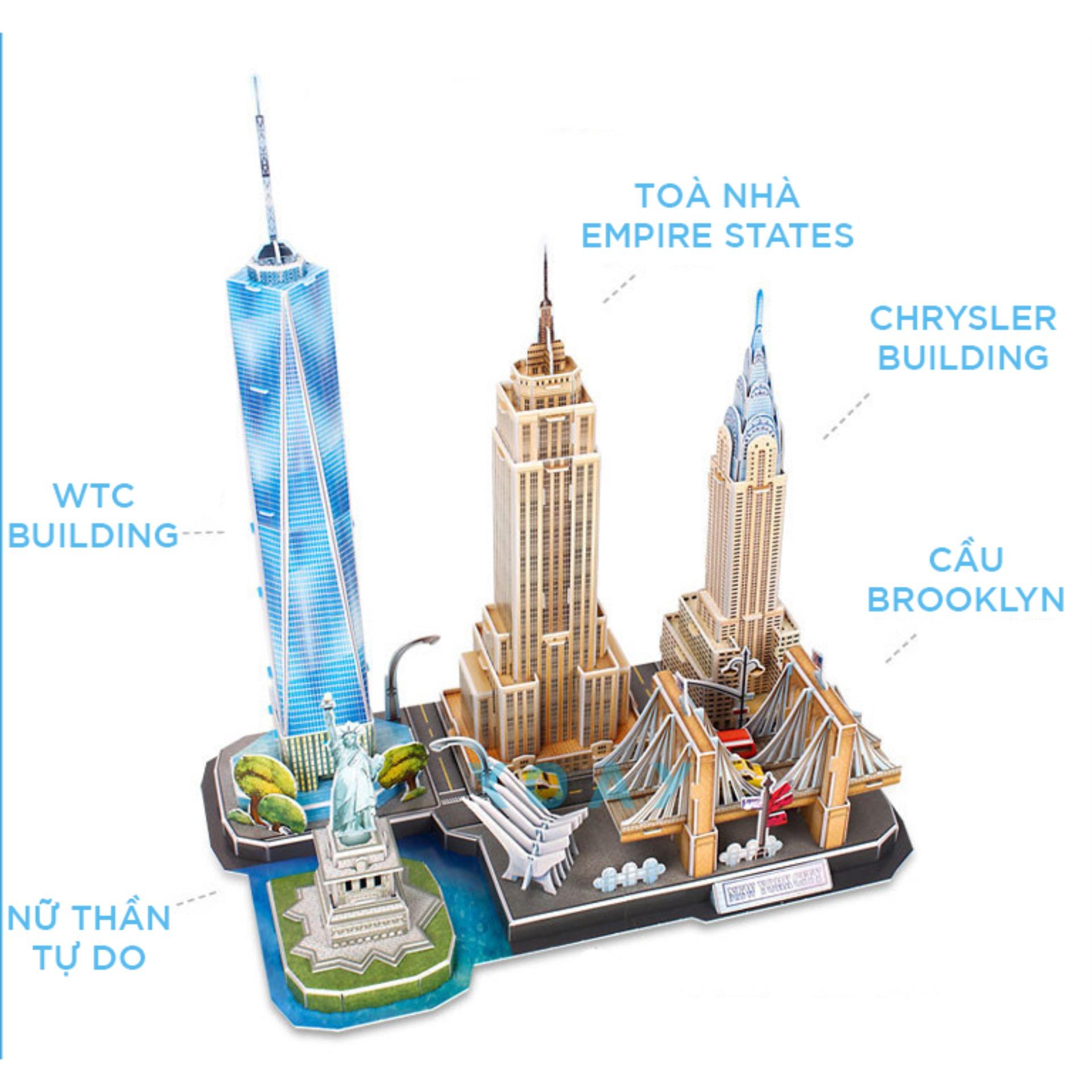 Đồ chơi mô hình lắp ráp giấy CubicFun 3D - Thành phố New York