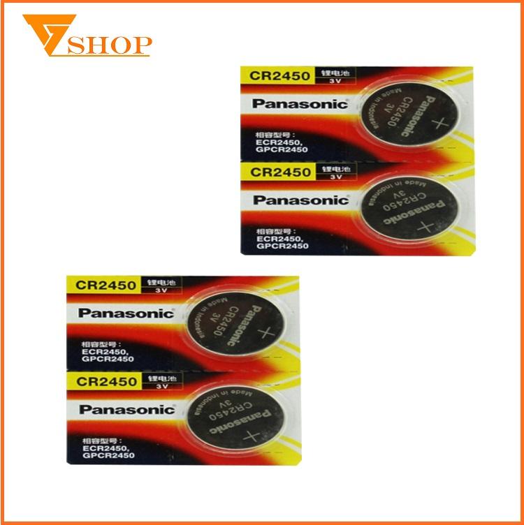 Combo 2 viên Pin CR2450 Panasonic 3V, Pin Remote CR2450