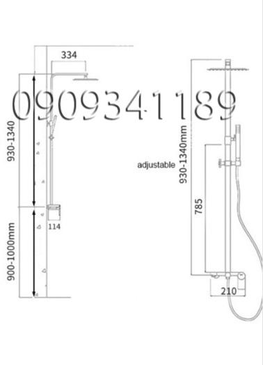 Cây sen nóng lạn inox 304