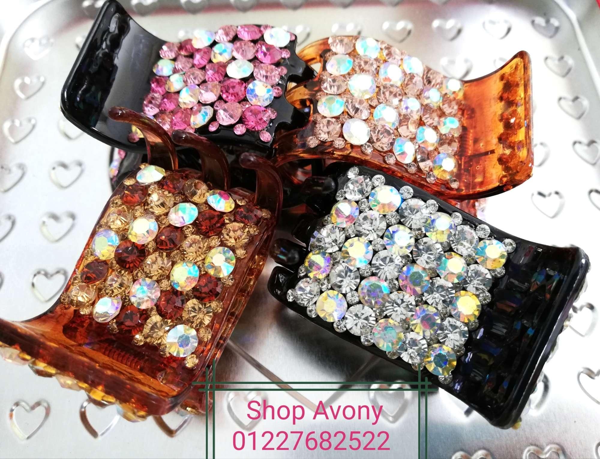 [HCM]Kẹp tóc càng cua 5 răng đính xoàn