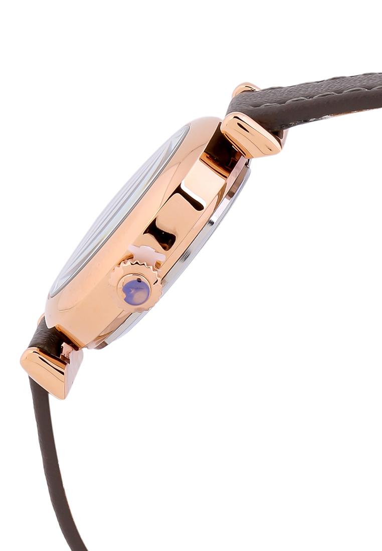 Đồng Hồ Nữ Julius Hàn Quốc Dây Da Ja-1018 (Xám)