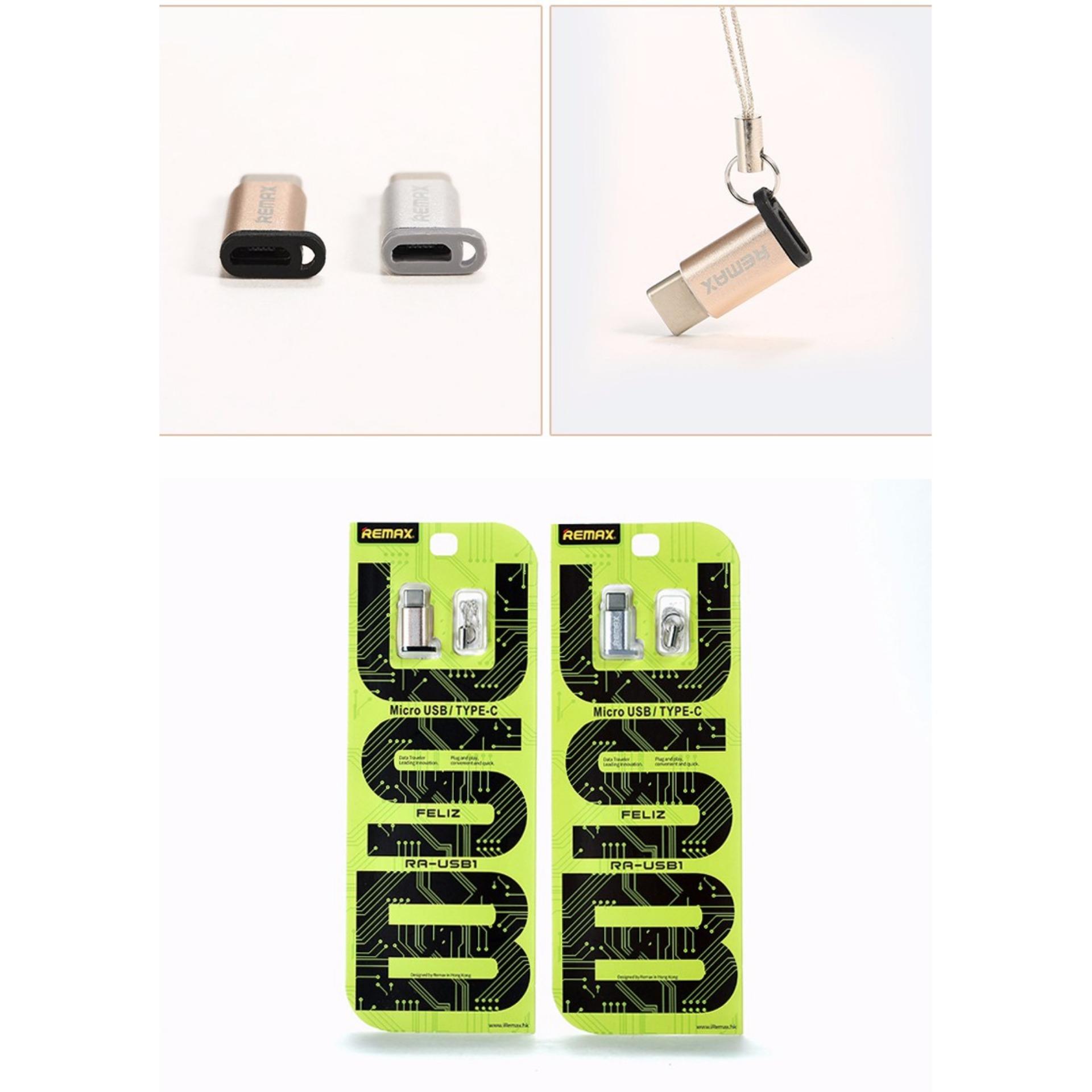 ĐẦU CHUYỂN ĐỔI OTG ANDROID USB SANG USB TYPE-C REMAX RA-USB1 (Vàng) - Kim Hải Computer