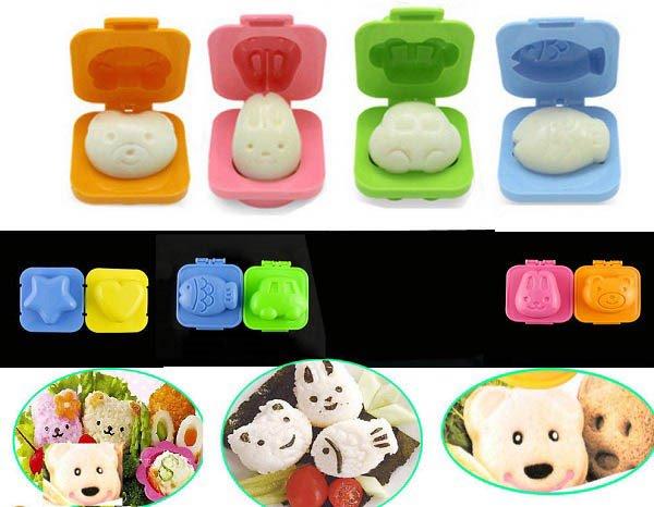 Bộ 4 khuôn cơm Bento hình thú xinh xắn