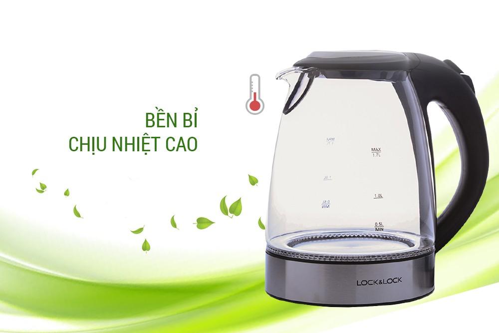 ẤM ĐIỆN SIÊU TỐC THUỶ TINH LOCK&LOCK EJK317BLK 1.7L