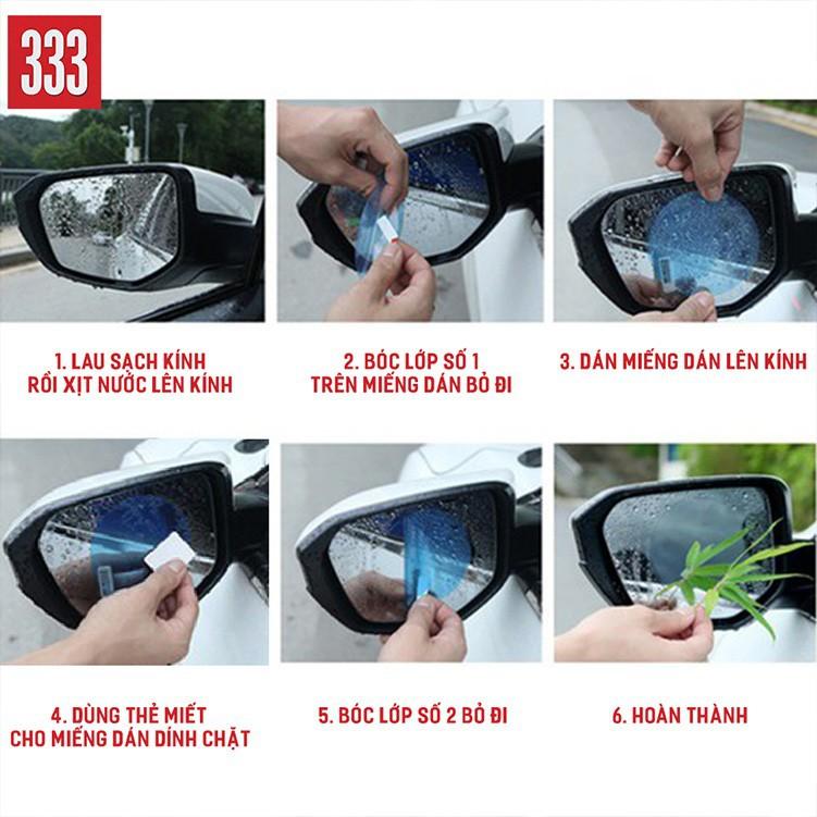 Miếng dán chống bám nước gương chiếu hậu ô tô