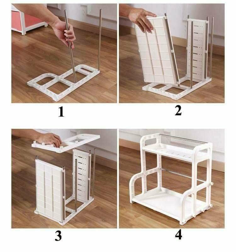 Kệ dắt dao có chỗ để thớt