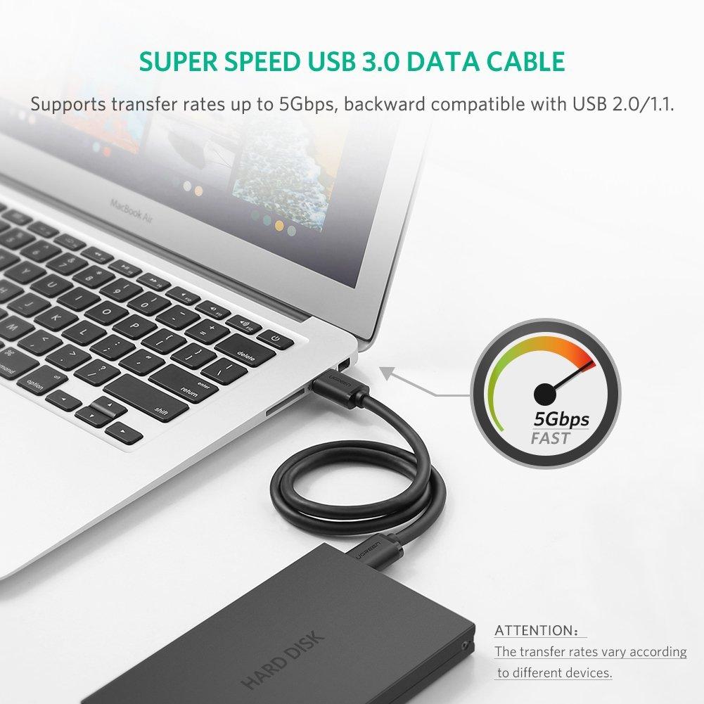Cáp usb 2 đầu dương chuẩn 1M 2.0 Ugreen 10309