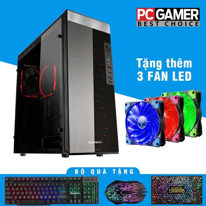 máy tính chiến game siêu khủng (pentium g3220, ram 8gb, ssd 120gb, vga gtx1050ti 4gb ) kh24gmbg46 + quà tặng