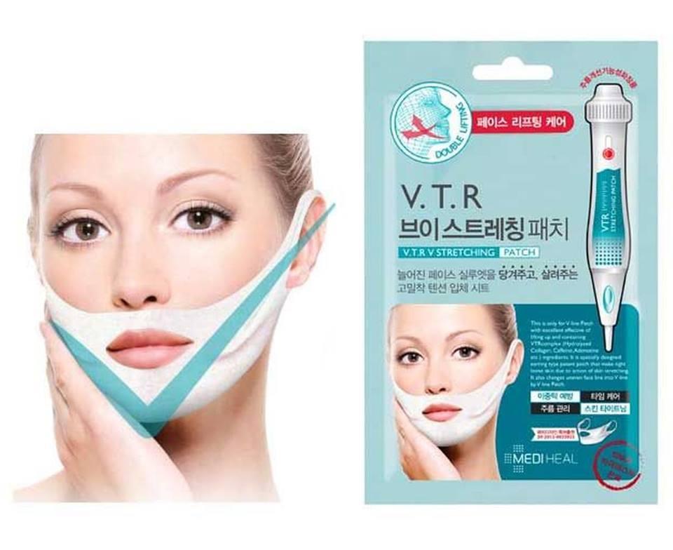 MẶT NẠ V-LINE HÀN QUỐC (Mediheal Clinic V.t.r Stretching V-line Patch) 4 miếng/ hộp