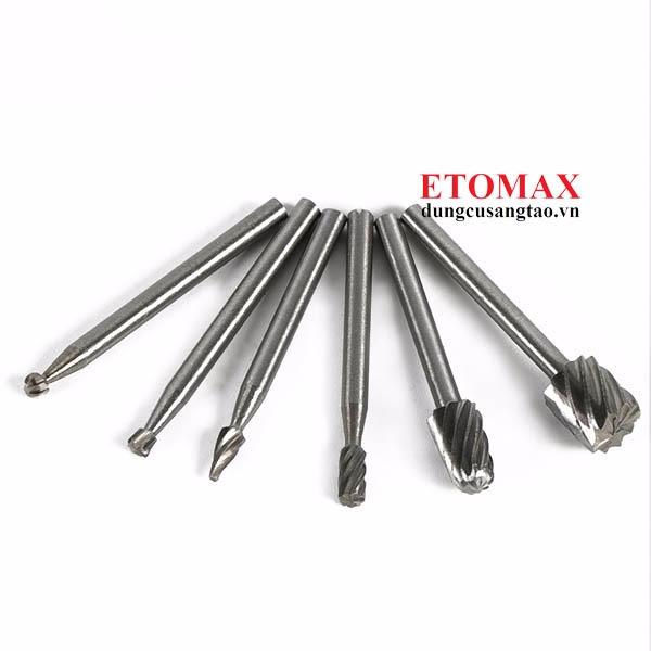 Bộ 6 mũi khắc chạm trổ