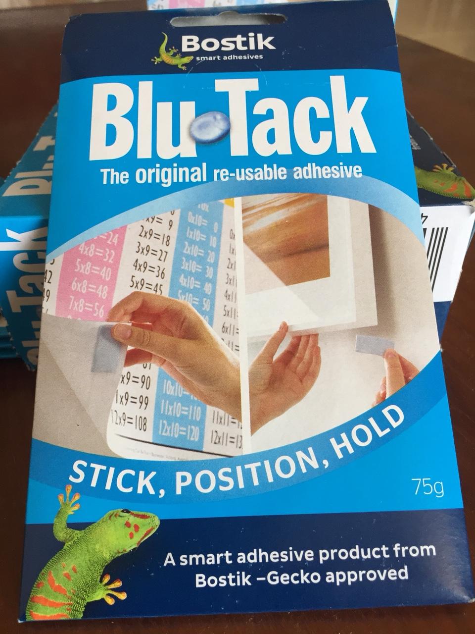 Đất sét dính blutack, Blu tack của Bostik 75 gr