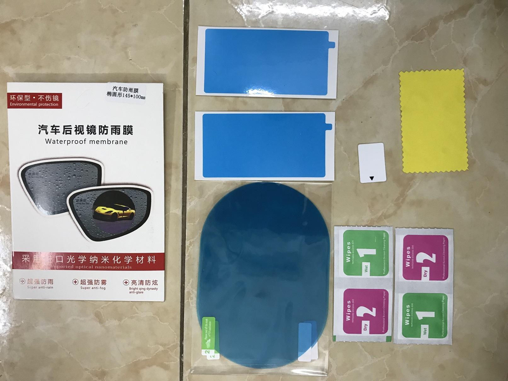 Miếng dán chống nước gương ô tô ( 14.5 x 10 cm )