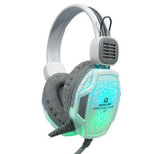 Tai nghe chơi Game Qinlian A7 Led (Trắng)