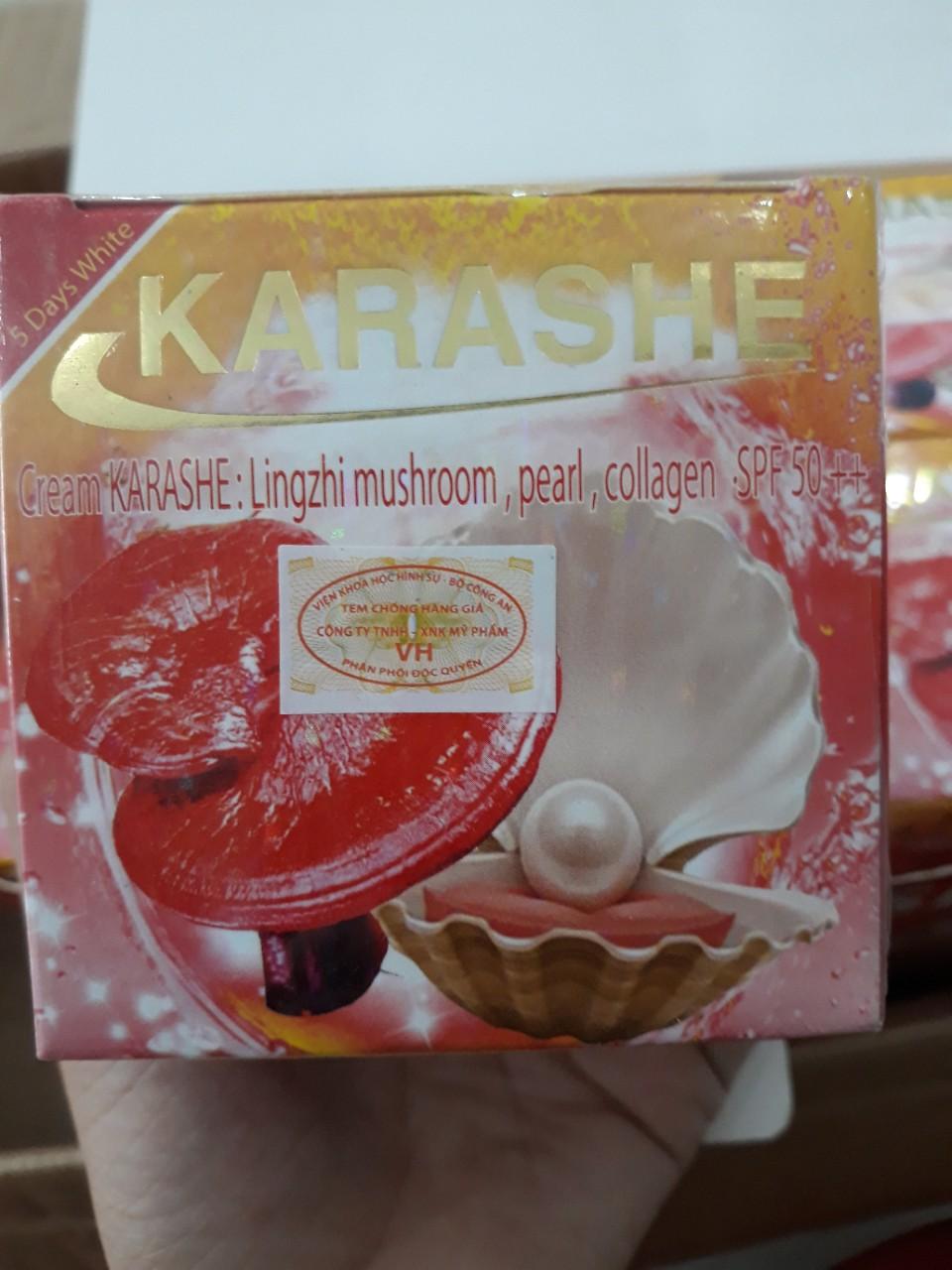 Kem dưỡng trắng da linh chi ngoc trai KARASHE