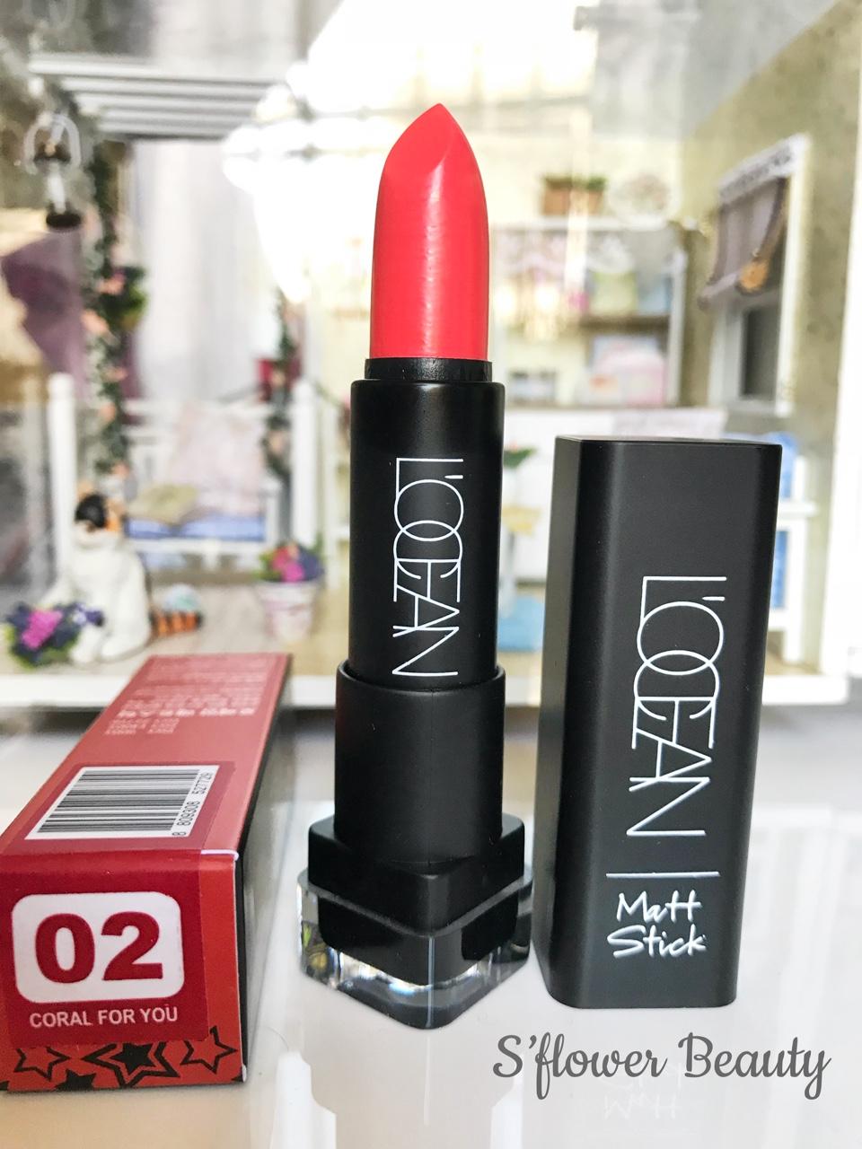 [Auth] Son Lì Vitamin Mịn Môi Locean Matte Stick (Mẫu Mới 2017)
