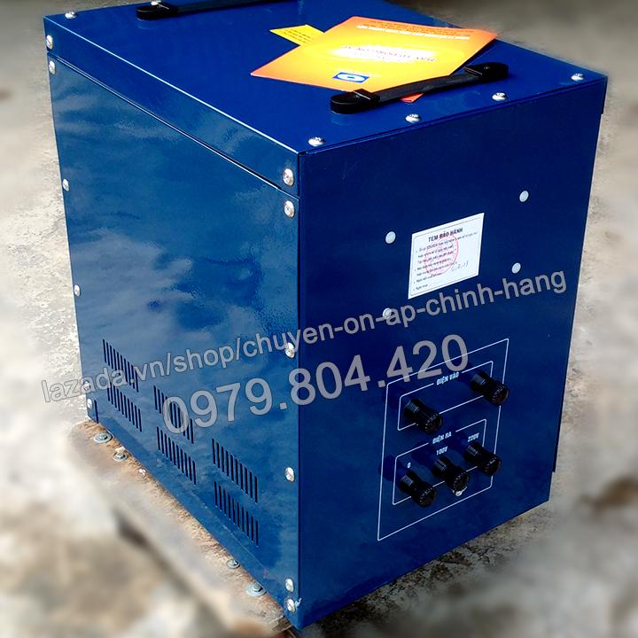 Ổn Áp Standa 10KVA DR dải 90-250V, bảo hành 4 năm, 100% dây đồng ( Logo Quả Xoài )