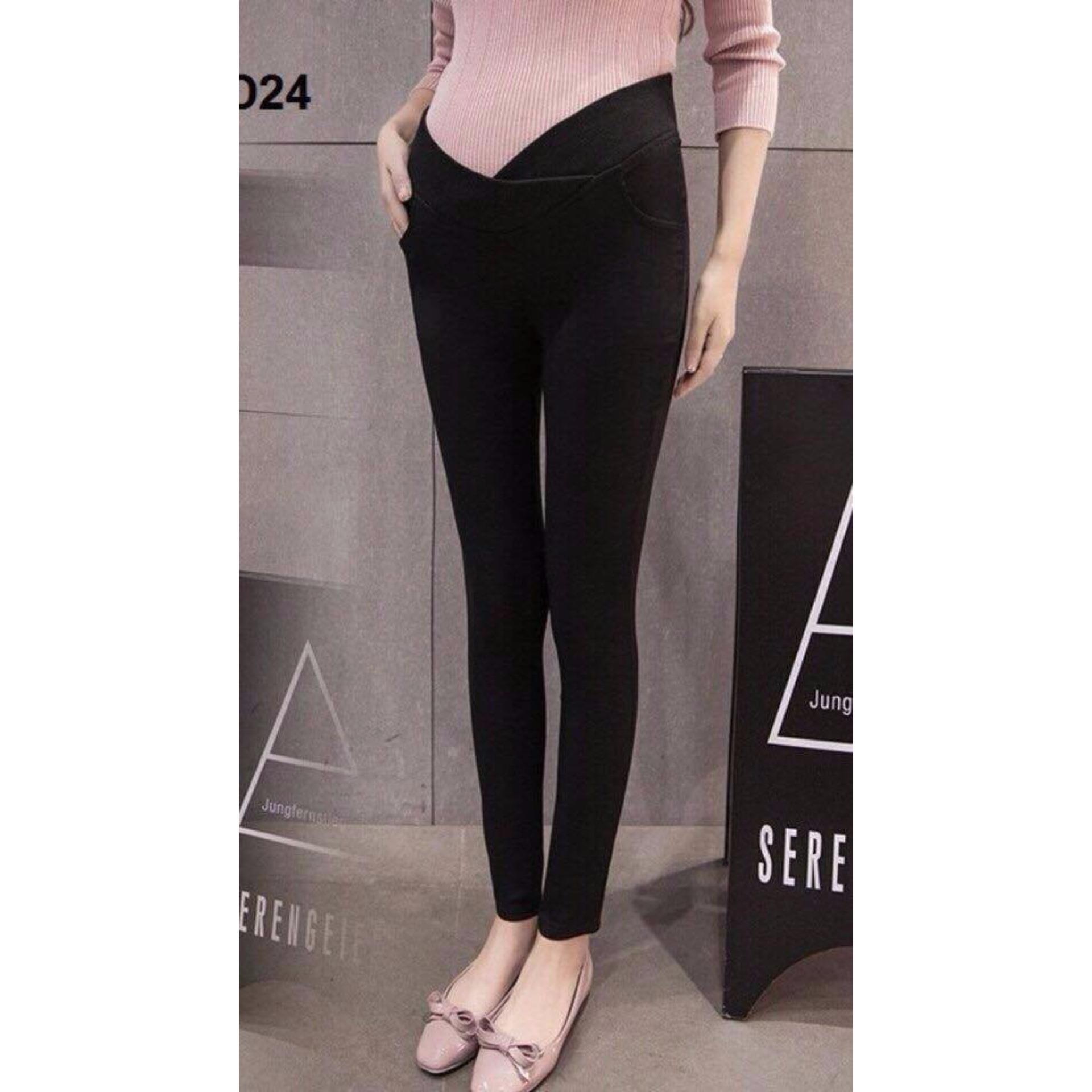 Quần bầu legging cạp chéo