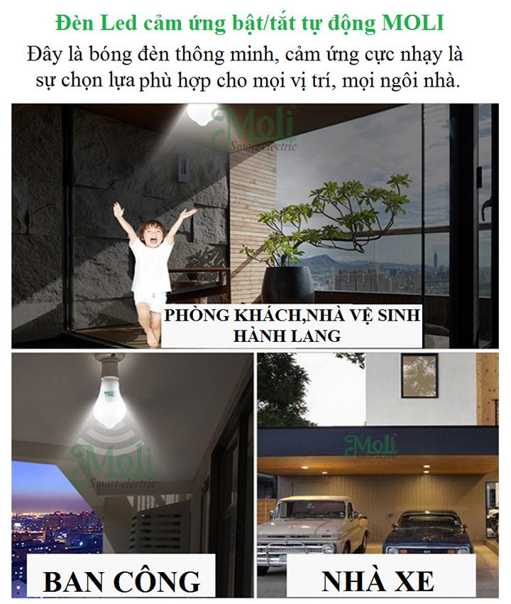 [HCM]ĐÈN LED CẢM ỨNG CHUYỂN ĐỘNG