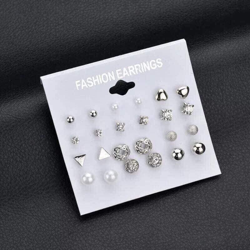 Combo Bộ Trang Sức 12 Đôi Bông Tai