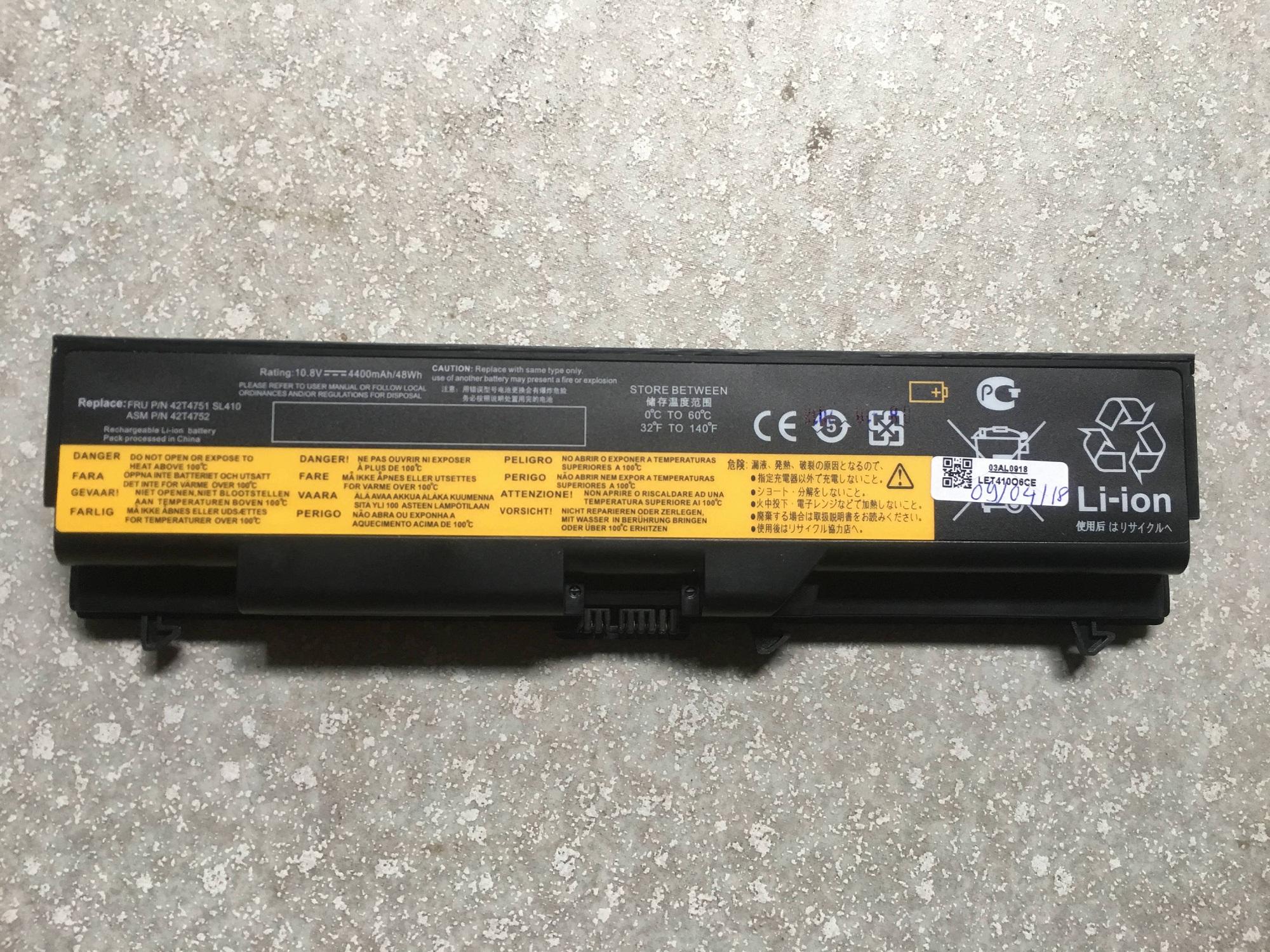 Pin laptop Lenovo ThinkPad W510