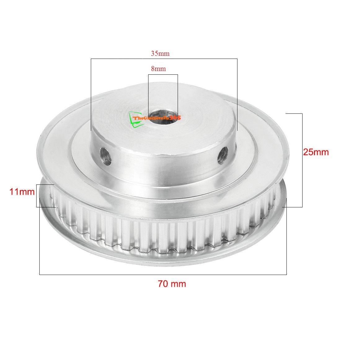 Pulley bánh răng nhôm 40 răng- xl-8mm