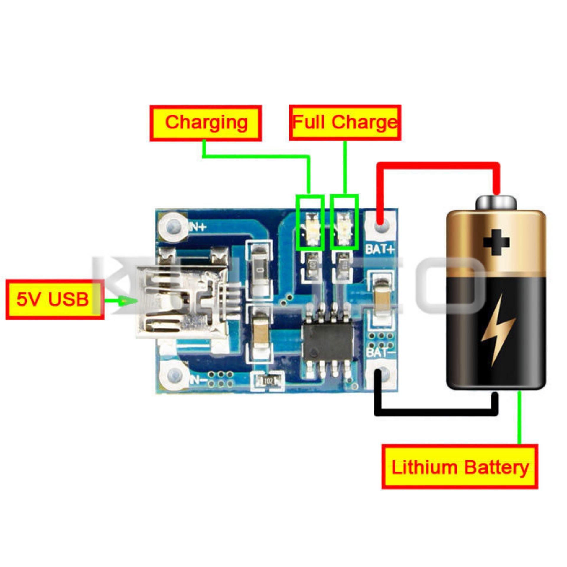 Module Sạc Pin TP4056 1A Micro-USB V1