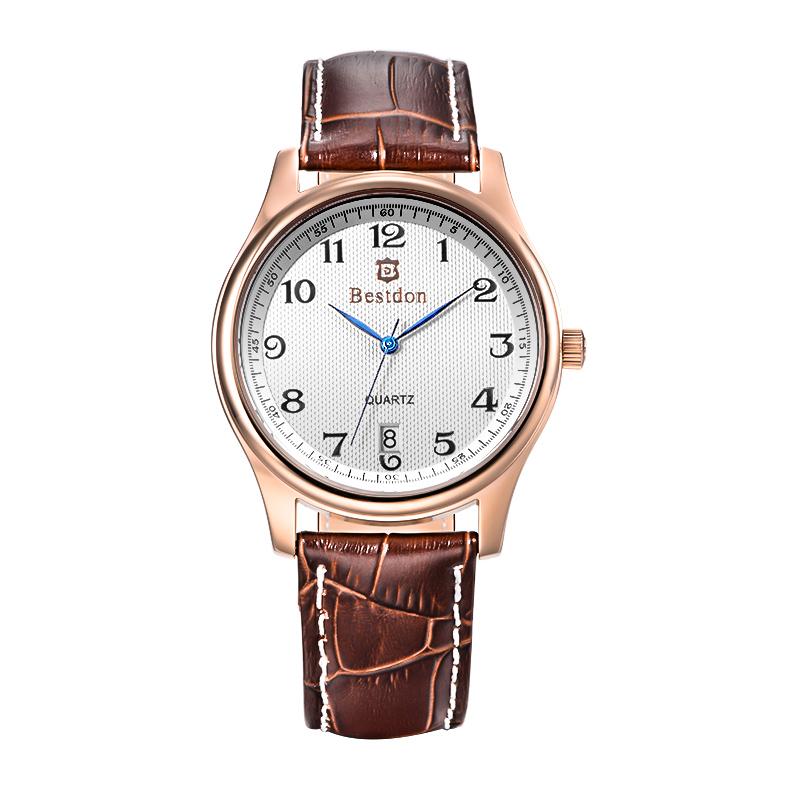 Đồng hồ nam dây da Bestdon BD9934G (Nâu)