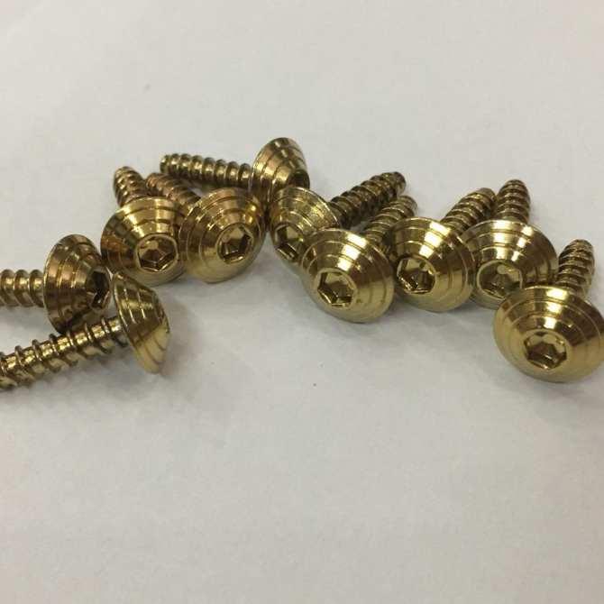 Bộ 10 Ốc Xi Vàng Dàn Áo Xe Máy