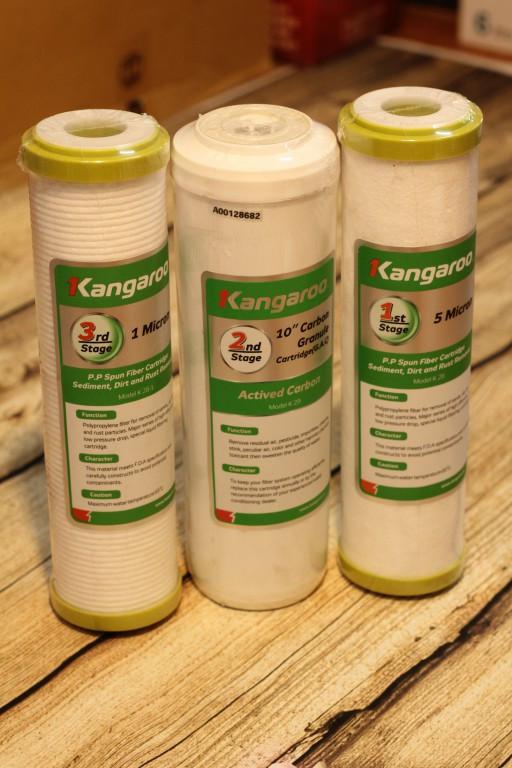 Bộ 3 lõi lọc nước Kangaroo 1-2-3