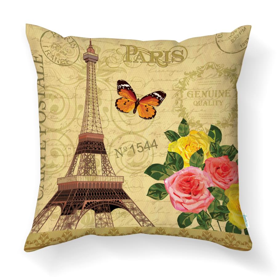 Gối Trang Trí LOVIN Paris Vintage G1050 Vải Canvas