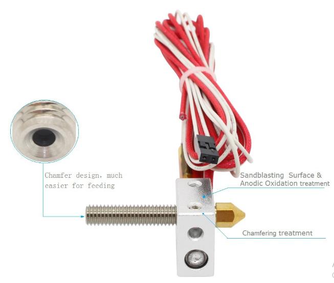 Phụ kiện máy in 3d bộ gia nhiệt máy đùn e3d v6