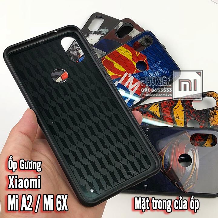 [6 mẫu] Ốp lưng cho Xiaomi MI A2 / MI 6X Hình 3D kính (A)