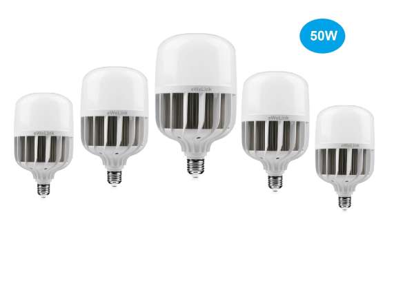 Trọn Bộ 5 Bóng Đèn Led Trụ Trắng 50W Siêu Tiết Kiệm