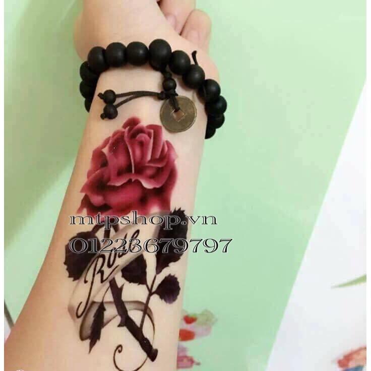 hình xăm dán tattoo hoa hồng giá tốt Tháng 8 2023  Mua ngay  Shopee Việt  Nam