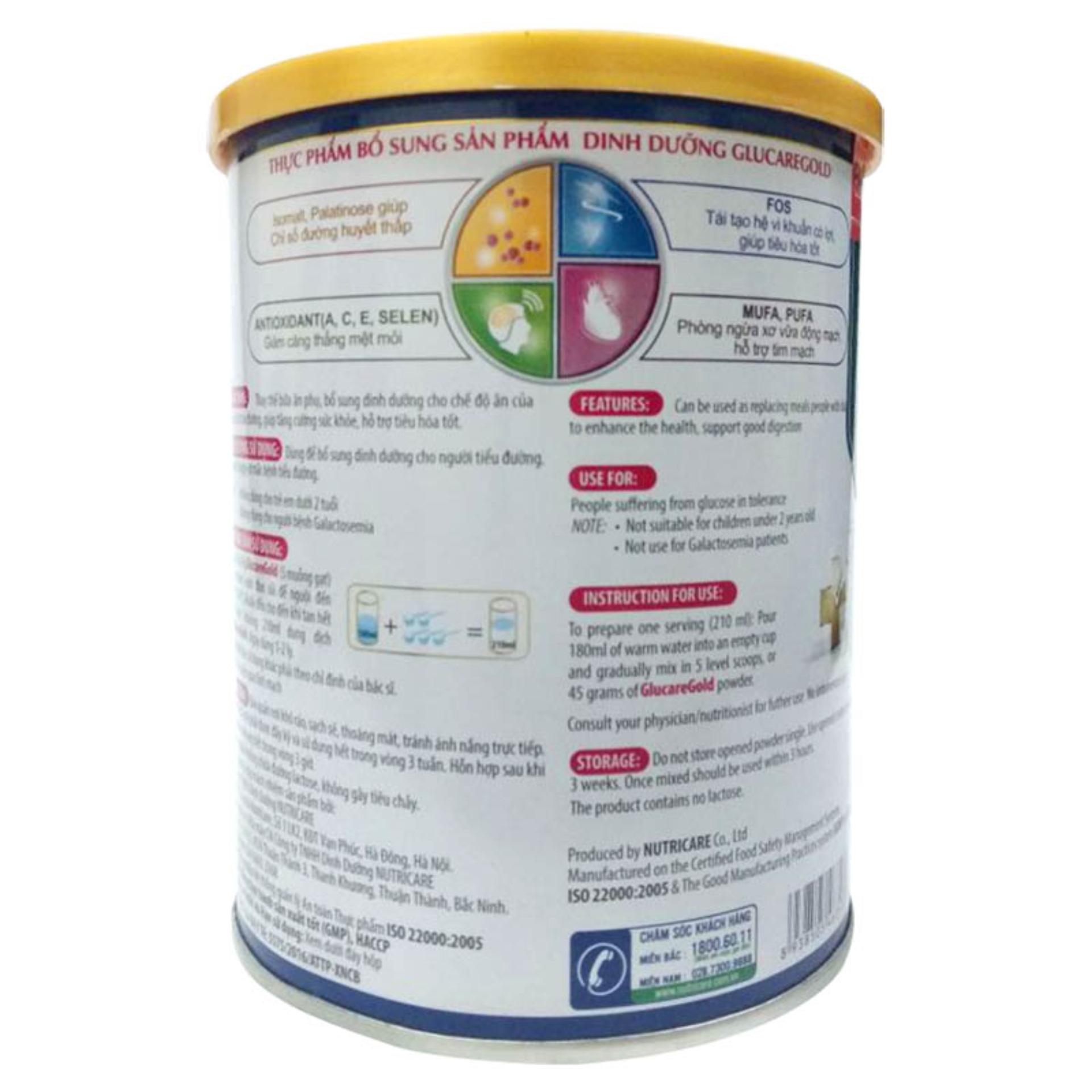 [HCM]Sữa Glucare Gold 900g (dành cho người tiểu đường)