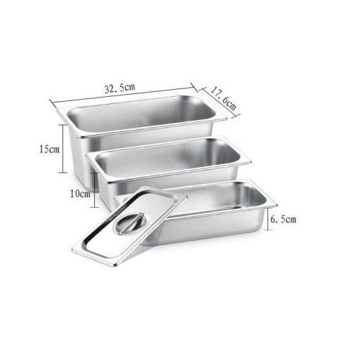 KHAY INOX ĐỰNG THỨC ĂN 1/3 SÂU 20CM