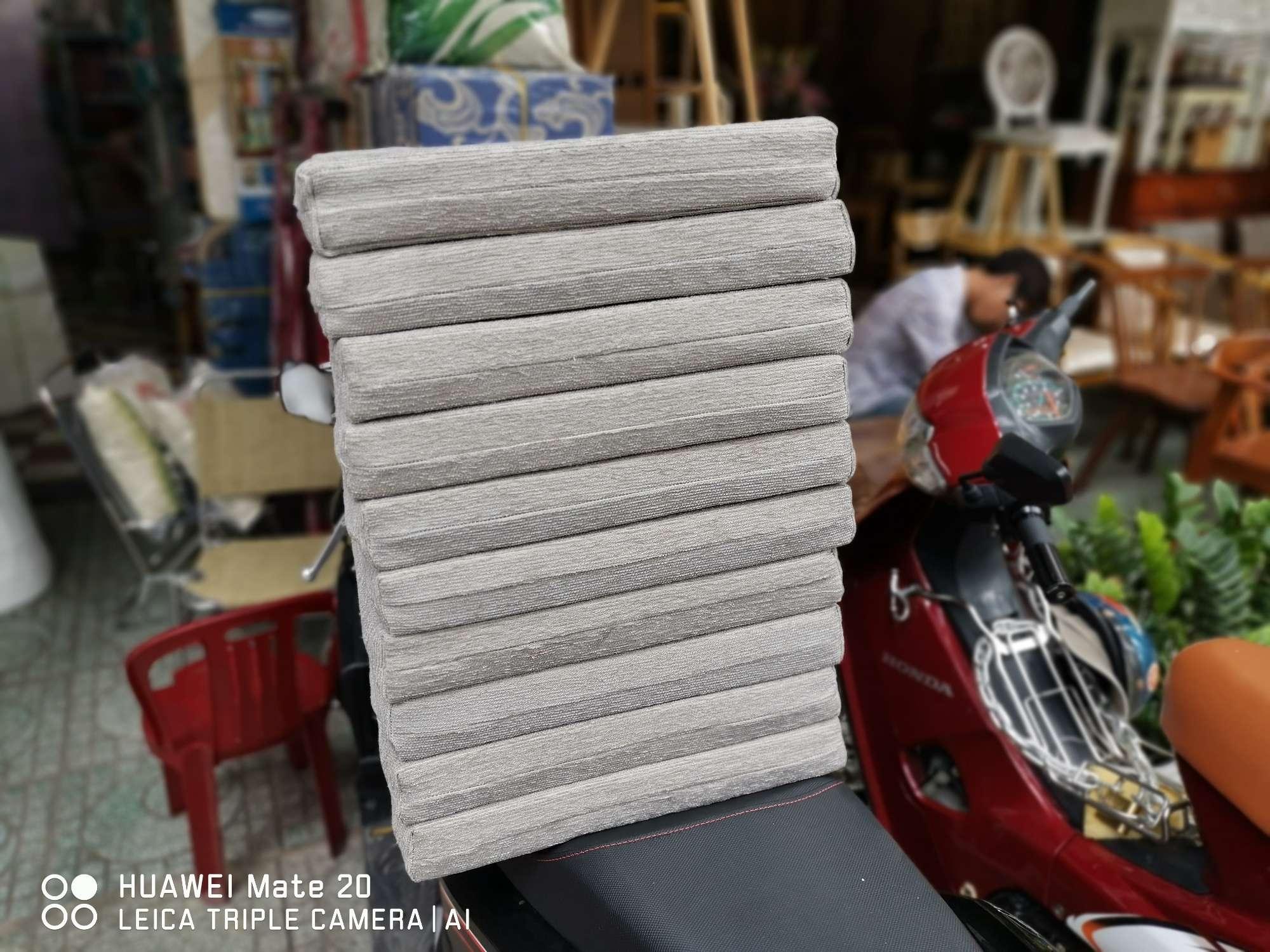 Nệm ngồi NoithatKTP dày 5cm vải bố Grey