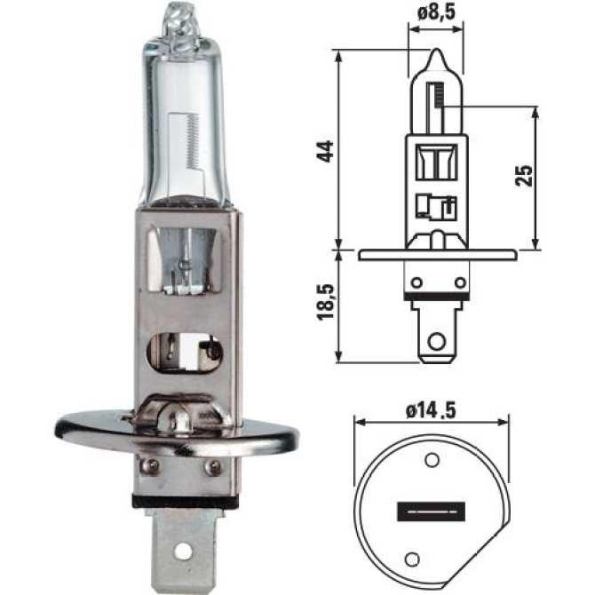 Bóng đèn Halogen Bosch H1 12V 55W P14.5s cao cấp