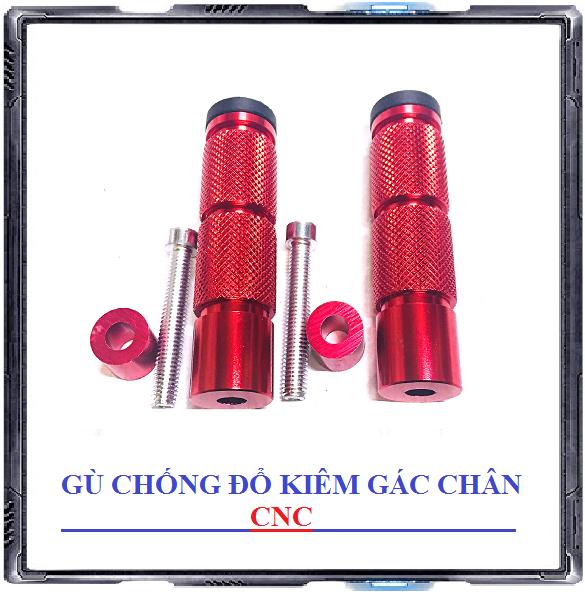 [ Giá 1 đôi ] Gù chống đổ kiêm gác chân sau k9 màu đỏ