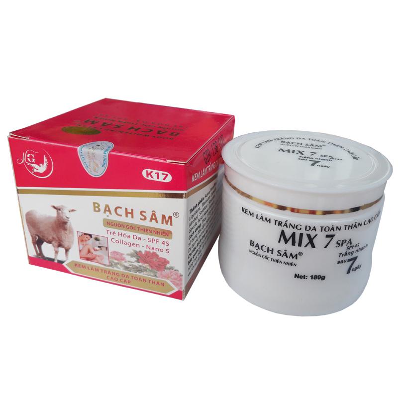 Kem làm trắng da toàn thân cao cấp Bạch Sâm K-17