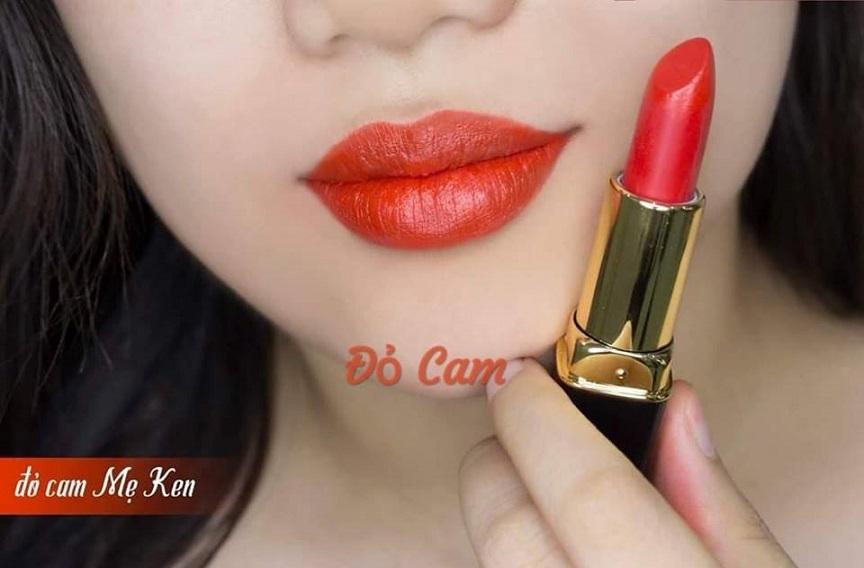 [HCM]SON GẤC DỀN SIÊU DƯỠNG HỒNG MÔI MẸ KEN-MÀU ĐỎ CAM