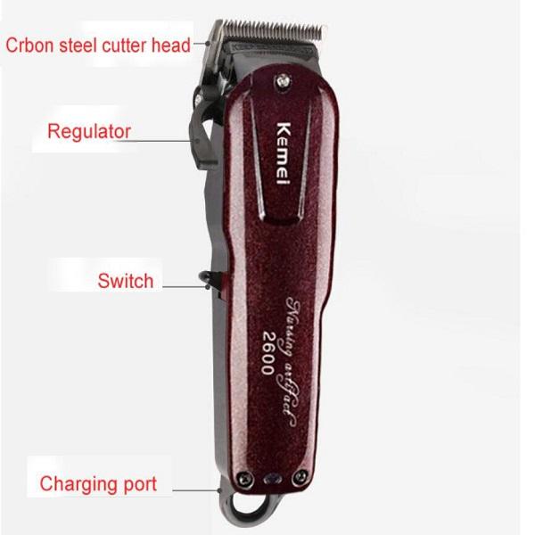 Tông Đơ Cắt Tóc Kemei Lưỡi Thép Km - 2600