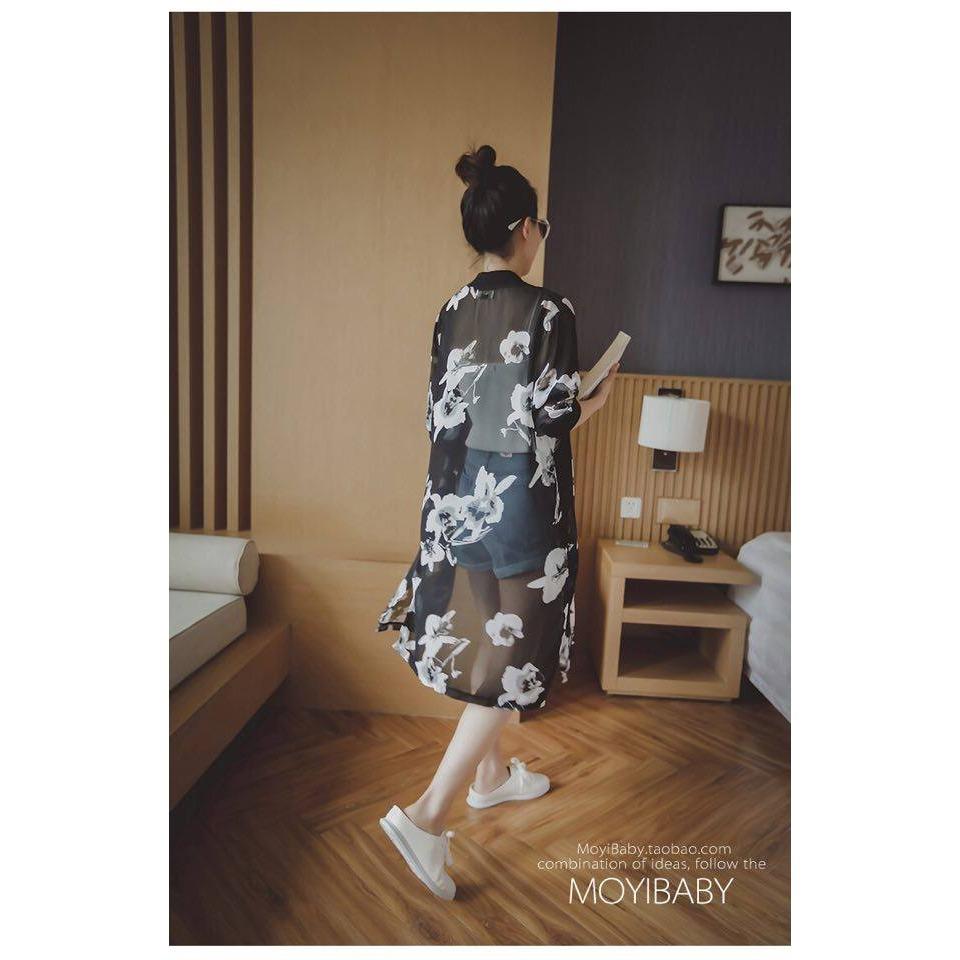 Áo khoác kimono đi biển