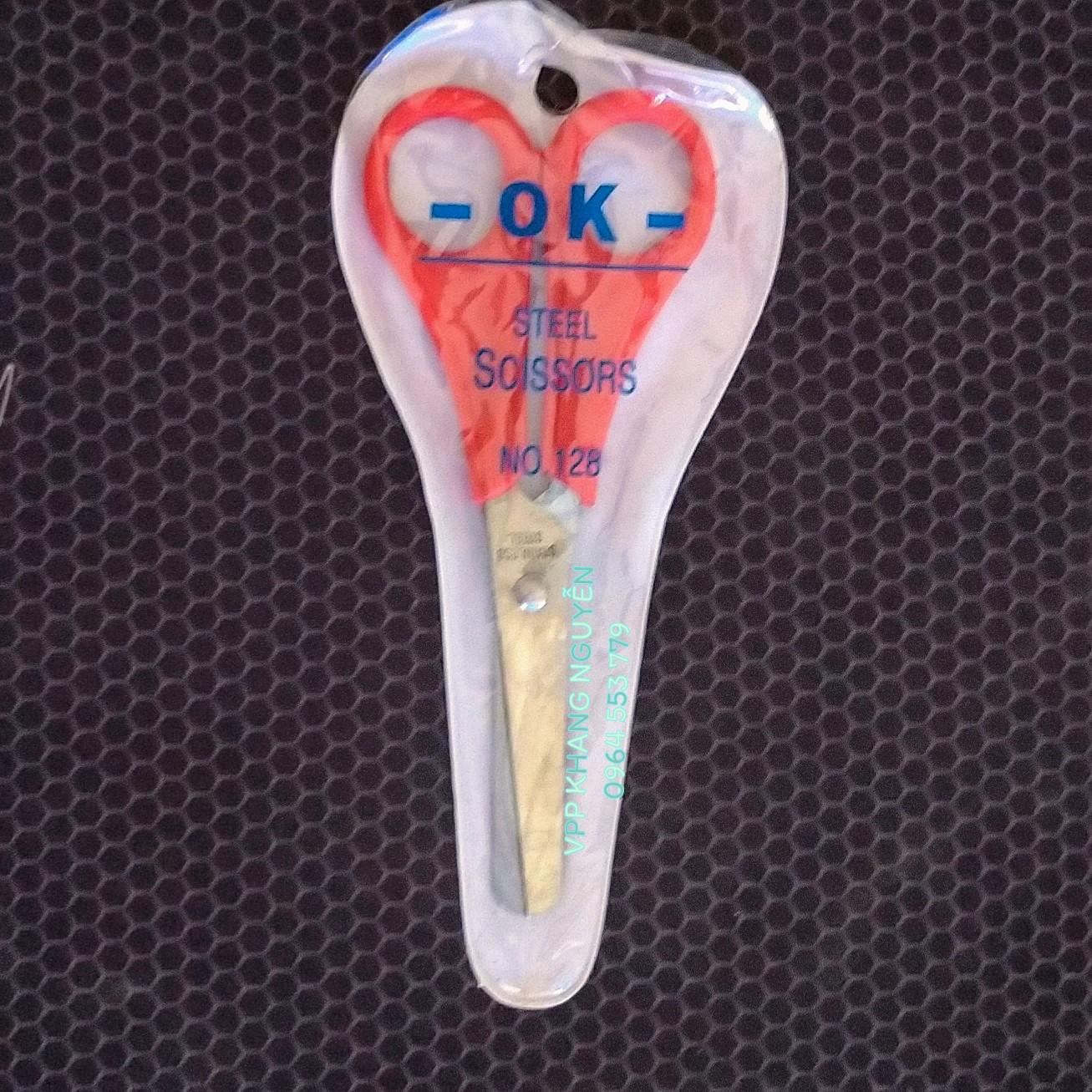 Kéo Học Sinh Cắt Thủ Công Nhỏ S-128 (5.5x13cm) - Bộ 3 Cây